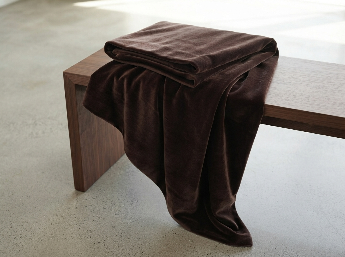 Dark Brown Velvet Fabric – Premium Velvet Dark Brown | The Fabric Touch - Image 7
