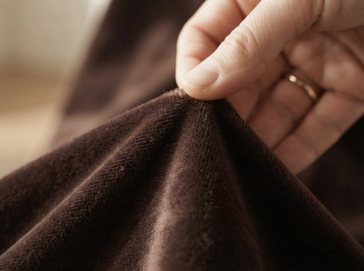Dark Brown Velvet Fabric – Premium Velvet Dark Brown | The Fabric Touch - Image 6