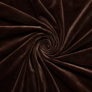 Dark Brown Velvet Fabric – Premium Velvet Dark Brown | The Fabric Touch