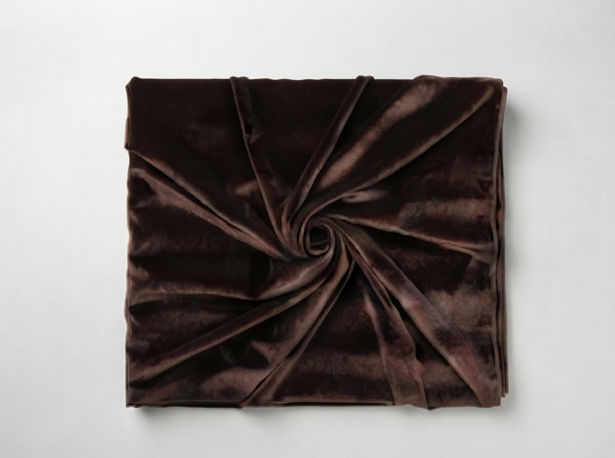 Dark Brown Velvet Fabric – Premium Velvet Dark Brown | The Fabric Touch - Image 4