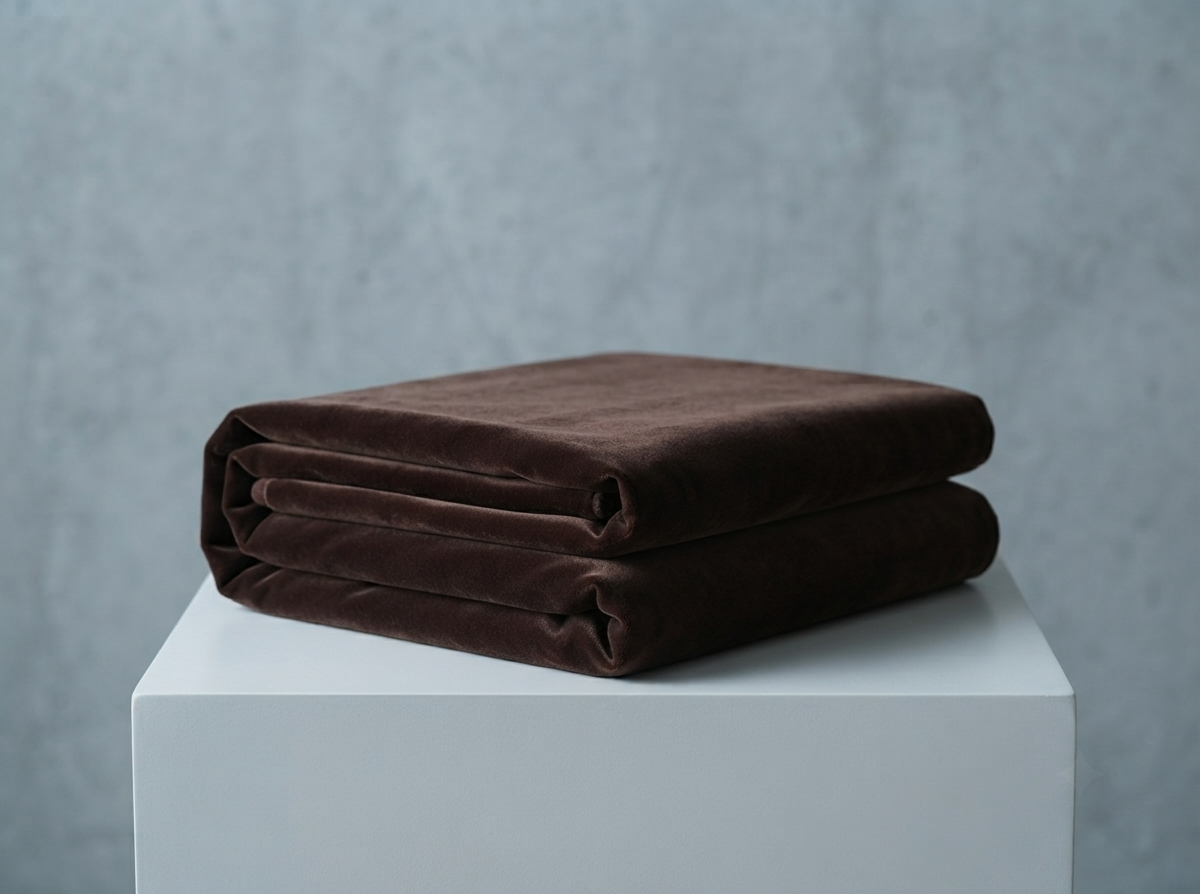 Dark Brown Velvet Fabric – Premium Velvet Dark Brown | The Fabric Touch - Image 2