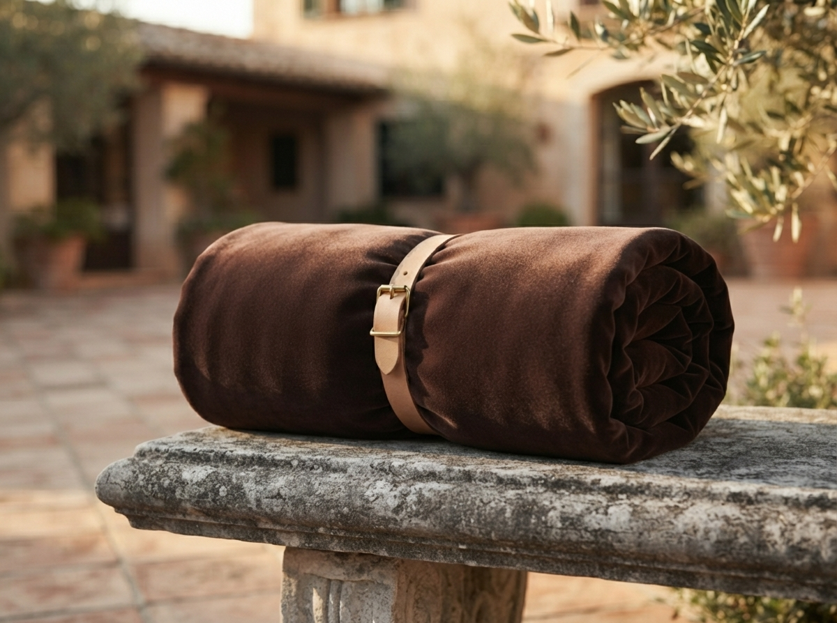 Dark Brown Velvet Fabric – Premium Velvet Dark Brown | The Fabric Touch - Image 3