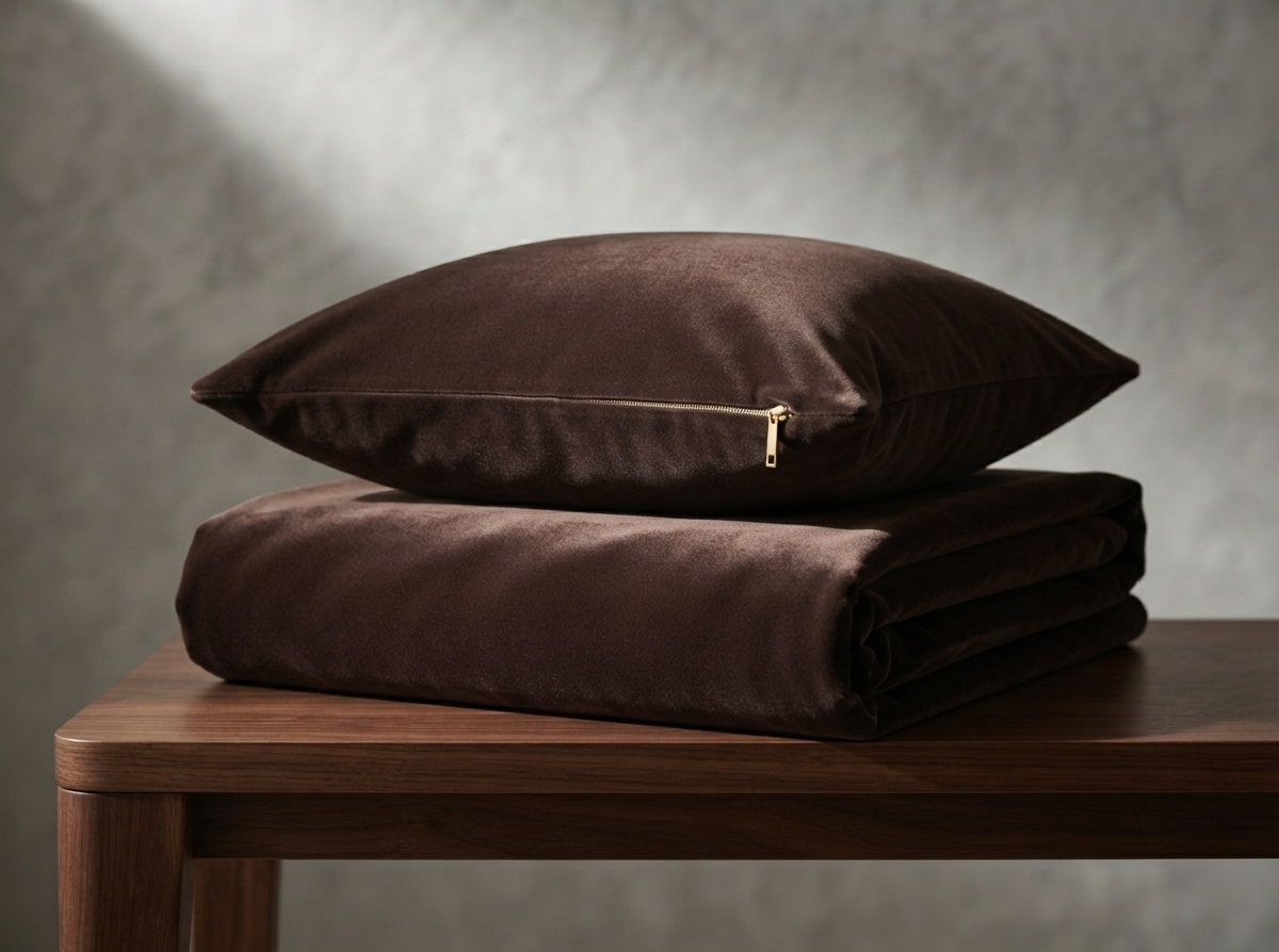 Dark Brown Velvet Fabric – Premium Velvet Dark Brown | The Fabric Touch - Image 9