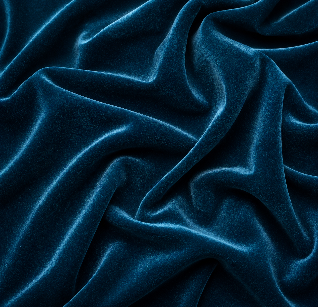 Teal Velvet Fabric | Premium Teal Velvet Material | The Fabric Touch - Image 7