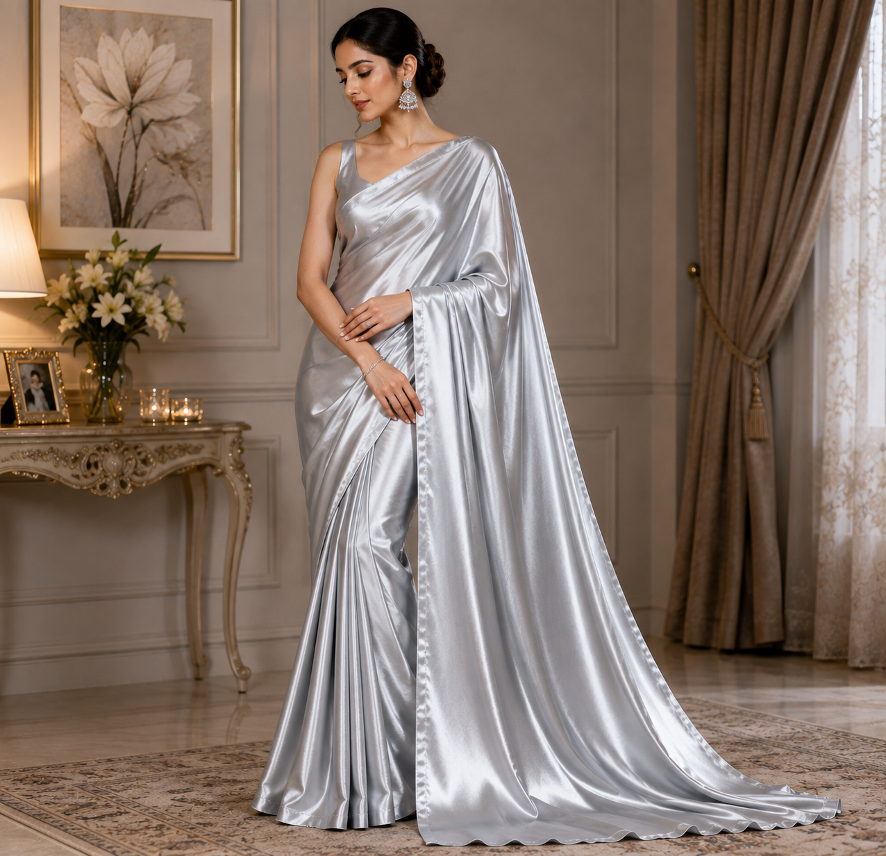 Silk Satin Fabric | Premium Silk Satin | The Fabric Touch - Image 9