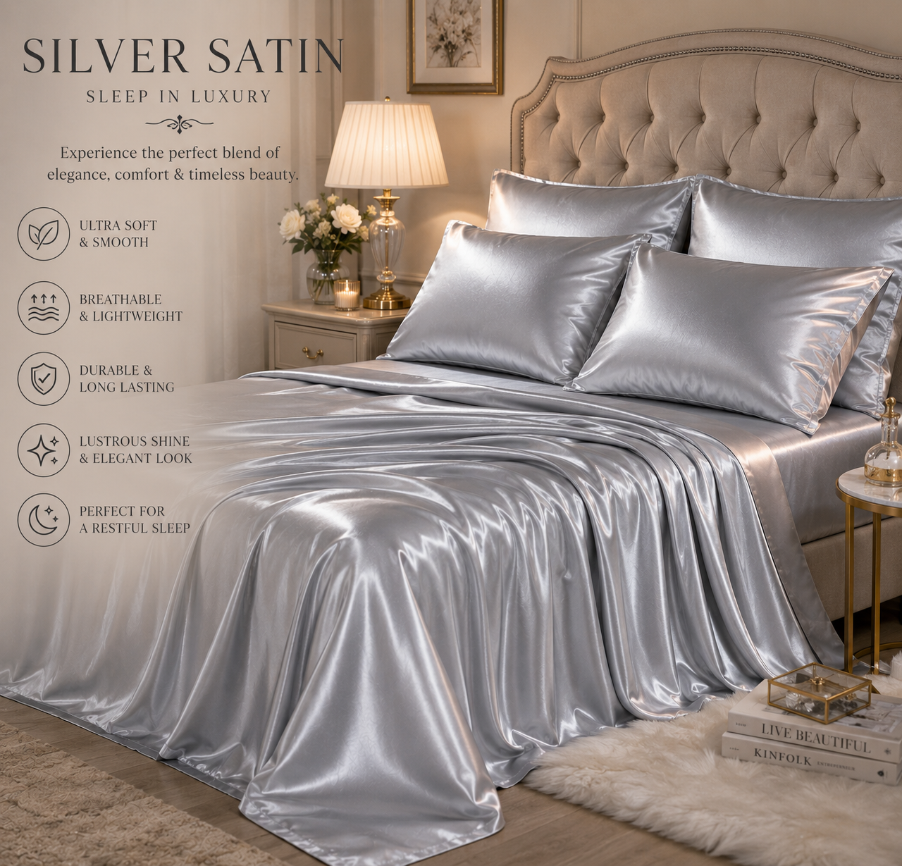 Silk Satin Fabric | Premium Silk Satin | The Fabric Touch - Image 10