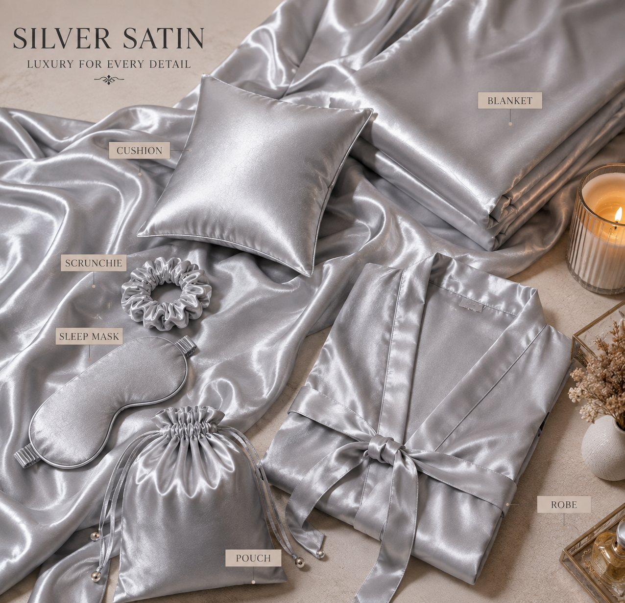 Silk Satin Fabric | Premium Silk Satin | The Fabric Touch - Image 11