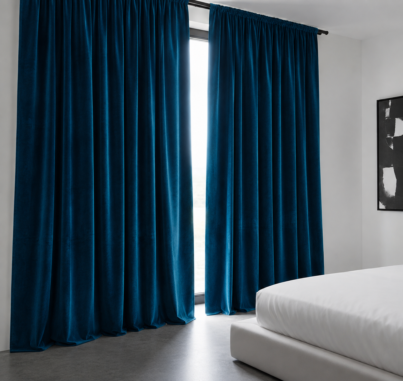 Teal Velvet Fabric | Premium Teal Velvet Material | The Fabric Touch - Image 9