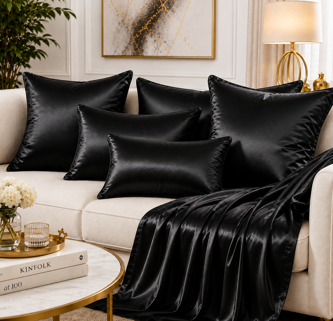 black satin fabric