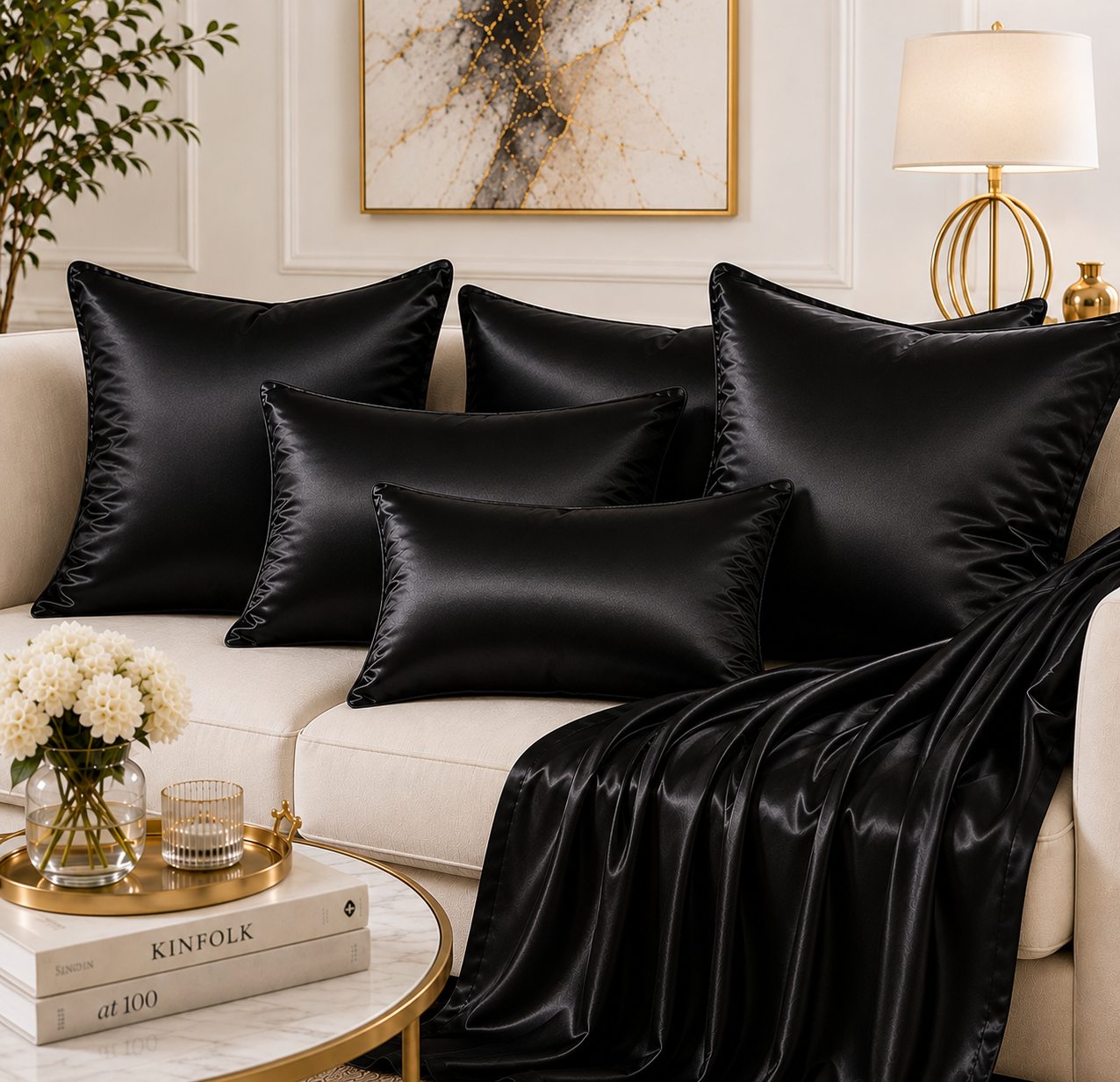 Black Satin Fabric – Premium Black Satin Material| The Fabric Touch - Image 5