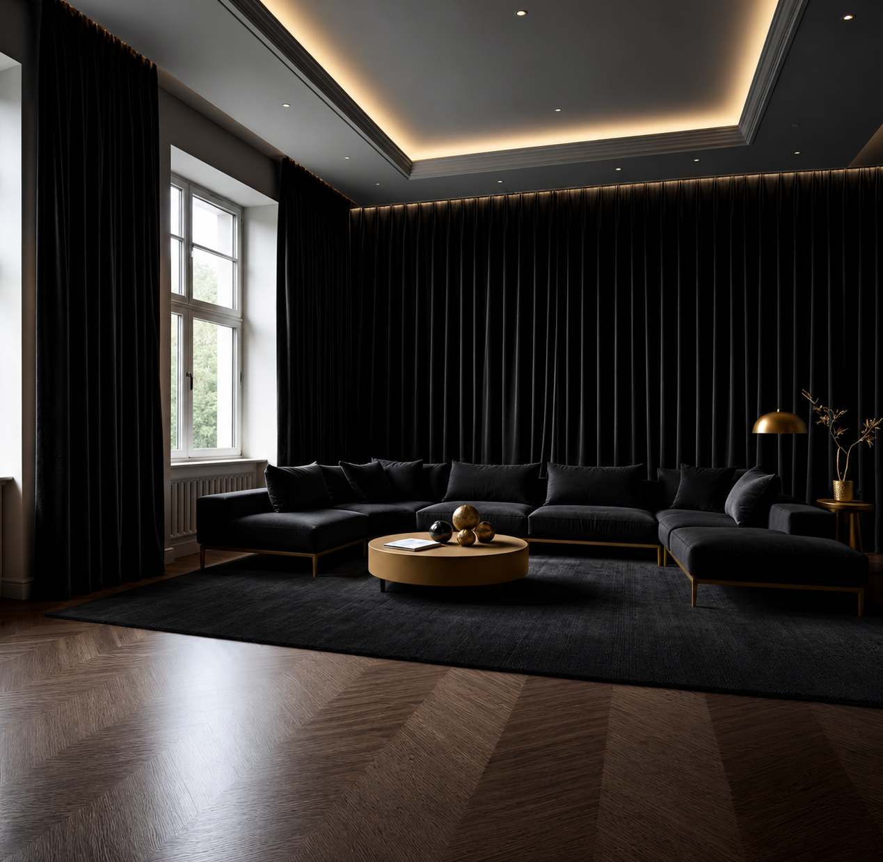 Black Velvet Fabric | Triple Black Velvet | The Fabric Touch - Image 2