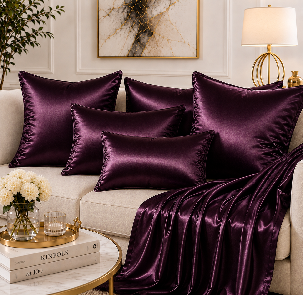 Burgundy Satin Fabric | Premium Burgundy Satin Material | The Fabric Touch - Image 3