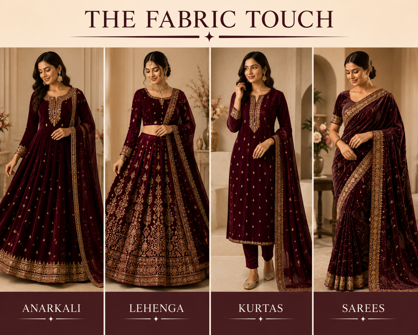 Velvet Material Fabric | Premium Velvet Material | The Fabric Touch - Image 7